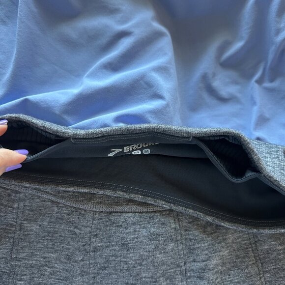 Brooks Running Joyride Pleated Sheep-ish Wool Skirt Womens Size M Academia Prep - Picture 7 of 10